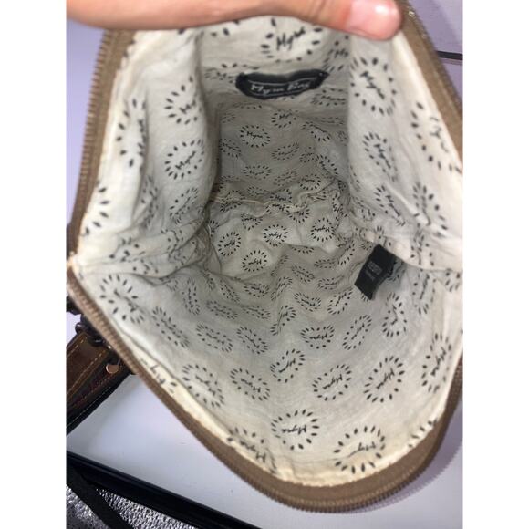 MYRA BAG MEDIUM GRAY, IVORY PRINTED CANVAS CROSSBODY BAG - Picture 12 of 16